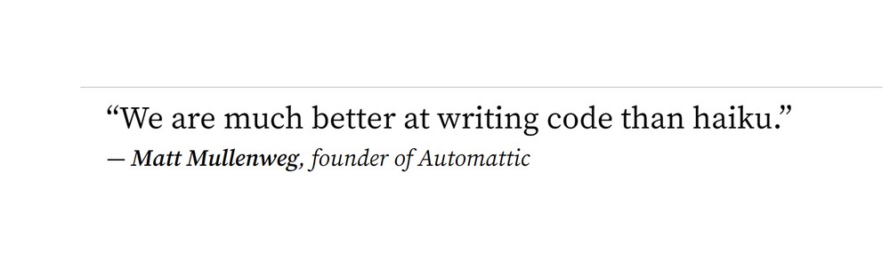 Automattic uses quote